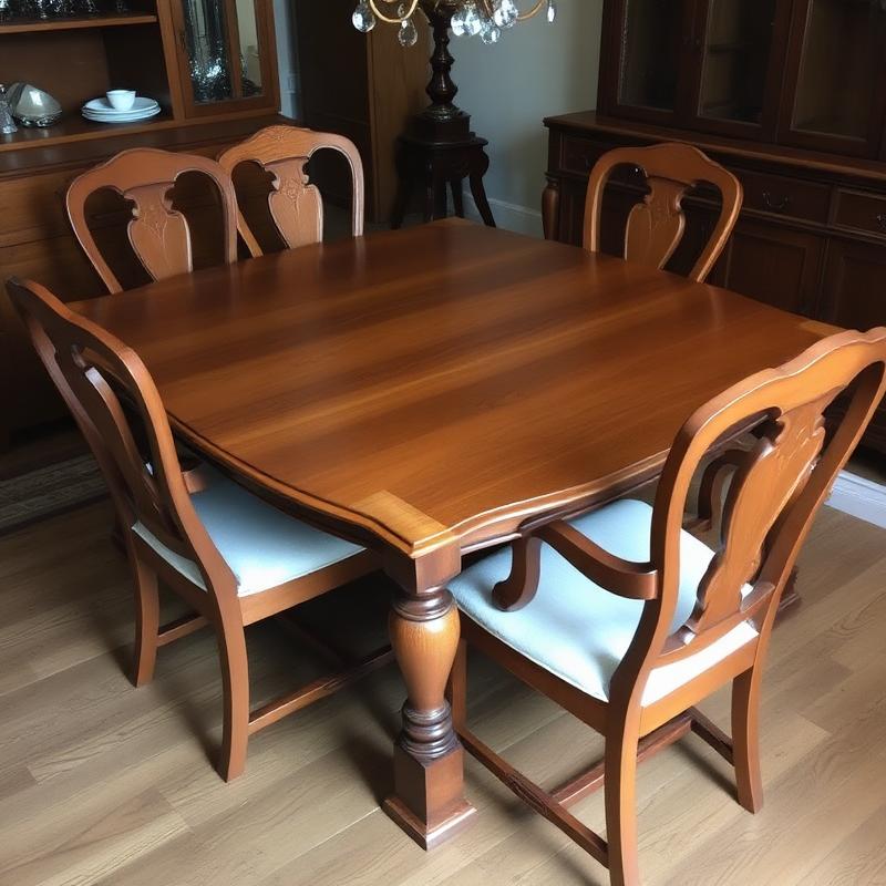 Restaurare masă lemn masiv